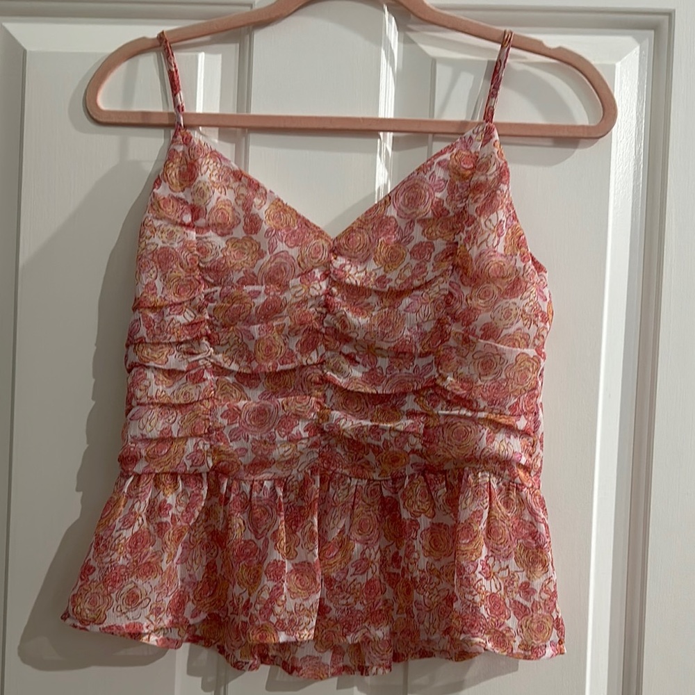 Promesa Floral Camisole in Pink and Orange